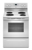Whirlpool 4.8 cu. ft. Free-Standing Electric Range with Accubake System in White