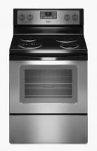 Whirlpool 4.8 cu. ft. Free-Standing Electric Range with Accubake System in Stainless Steel