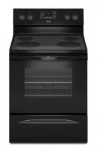 Whirlpool 5.3 cu. ft. Free-Standing Electric Range with EasyWipe Ceramic Glass Cooktop in Black