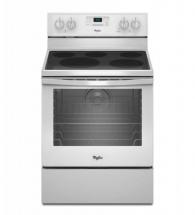 Whirlpool 6.4 cu. ft. Free-Standing Electric Range with AquaLift Self-Cleaning Technology in White