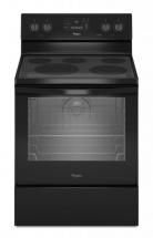 Whirlpool 6.4 cu. ft. Free-Standing Electric Range with AquaLift Self-Cleaning Technology in Black