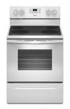 Whirlpool 5.3 cu. ft. Free-Standing Electric Range with EasyWipe Ceramic Glass Cooktop in White