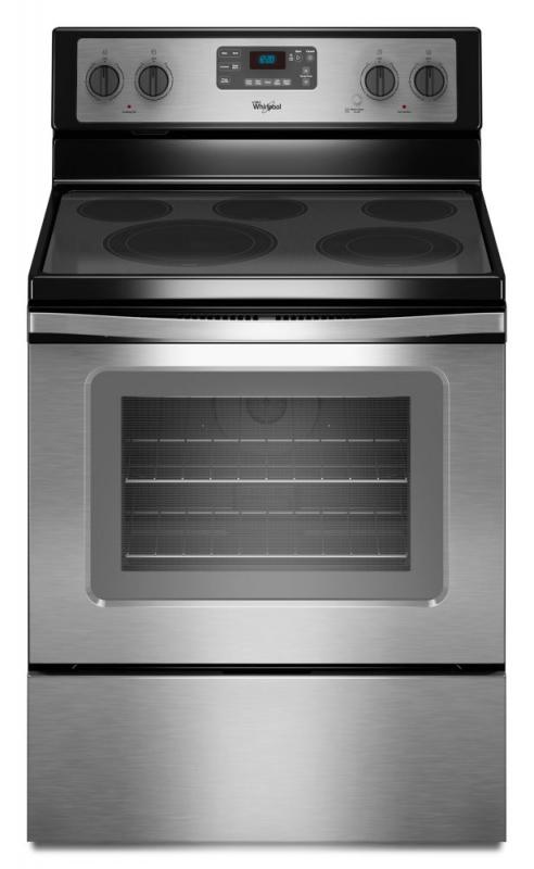 Whirlpool 5.3 cu. ft. Free-Standing Electric Range with High-Heat Self-Cleaning System