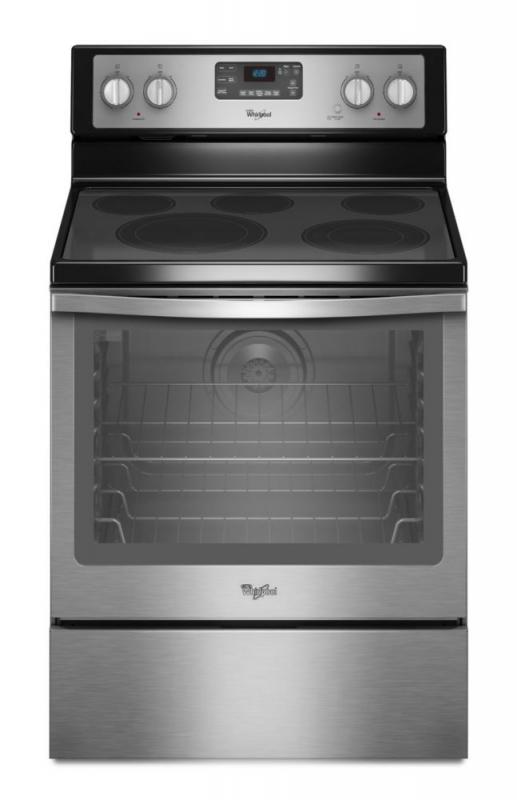 Whirlpool 6.4 cu. ft. Free-Standing Electric Range with AquaLift Self-Cleaning Technology