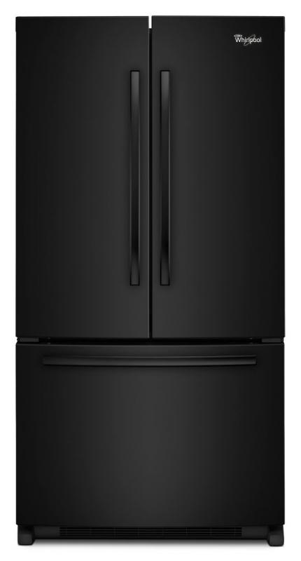 Whirlpool 25.2 cu. ft. French Door Refrigerator with Interior Water Dispenser in Black