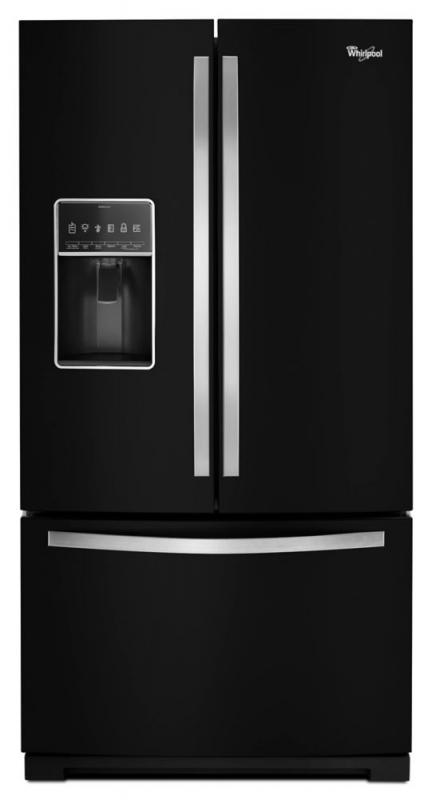 Whirlpool 26.8 cu. ft. French Door Bottom Freezer Refrigerator with StoreRight System in Black