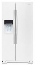 Whirlpool 25.6 cu. ft. Side-by-Side Refrigerator with Temperature Control in White