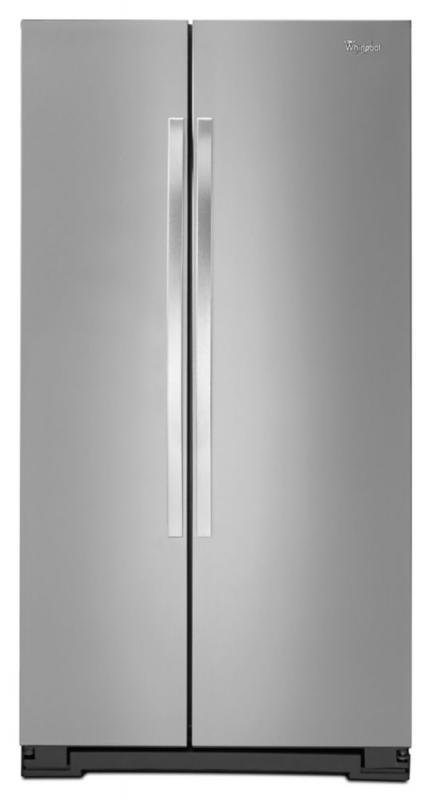 Whirlpool 21.6 cu. ft. Side-by-Side Refrigerator with LED Lighting in Stainless Steel