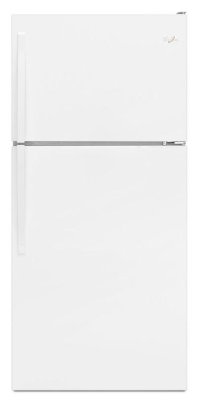 Whirlpool 18.2 Top Freezer Refrigerator with Flexi-Slide Bin in White