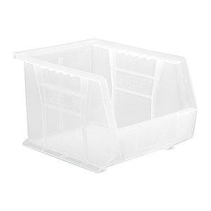 Quantum Hang and Stack Bin, Clear, 10-3/4" Outside Length, 8-1/4" Outside Width, 7" Outside Height