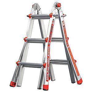 Little Aluminum Multipurpose Ladder, 11 ft. Extended Ladder Height, 250 lb. Load Capacity