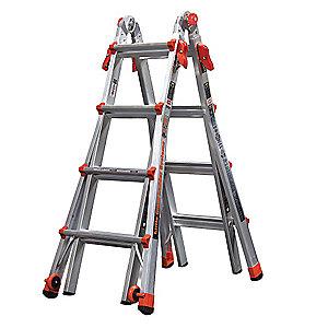 Little Aluminum Multipurpose Ladder, 15 ft. Extended Ladder Height, 300 lb. Load Capacity