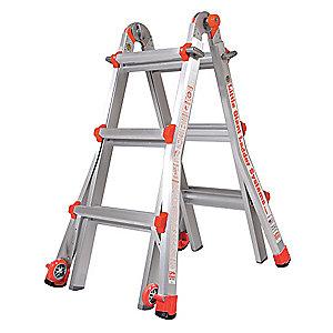 Little Aluminum Multipurpose Ladder, 11 ft. Extended Ladder Height, 375 lb. Load Capacity
