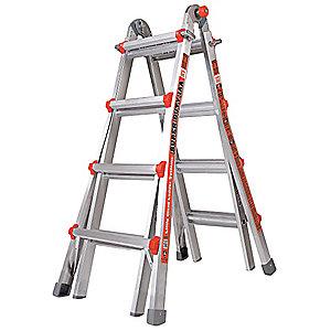 Little Aluminum Multipurpose Ladder, 15 ft. Extended Ladder Height, 375 lb. Load Capacity