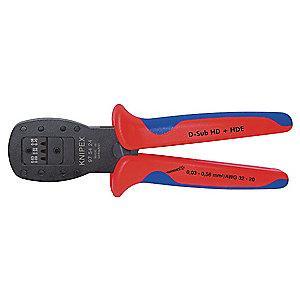 Knipex 7-1/2"L Crimper, 32 to 20 AWG