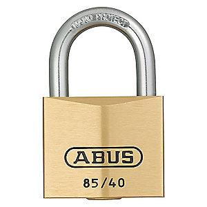 Abus Different, Master-Keyed Padlock, Open Shackle Type, 7/8" Shackle Height, Brass