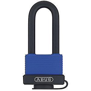 Abus Different, Master-Keyed Padlock, Open Shackle Type, 2-1/2" Shackle Height, Blue