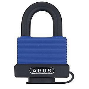 Abus Different, Master-Keyed Padlock, Open Shackle Type, 7/8" Shackle Height, Blue
