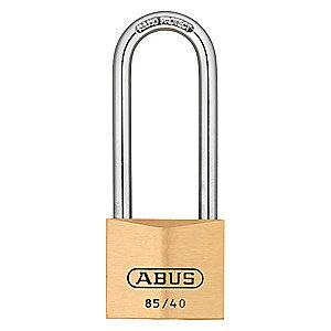 Abus Different, Master-Keyed Padlock, Open Shackle Type, 2-1/2" Shackle Height, Brass