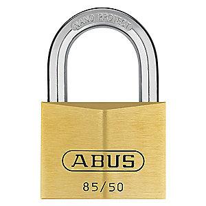 Abus Different, Master-Keyed Padlock, Open Shackle Type, 1-1/8" Shackle Height, Brass