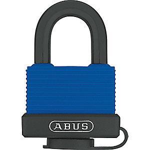 Abus Different, Master-Keyed Padlock, Open Shackle Type, 1" Shackle Height, Blue