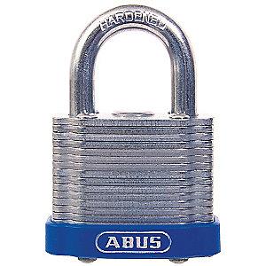 Abus Different, Master-Keyed Padlock, Open Shackle Type, 1-7/8" Shackle Height, Blue