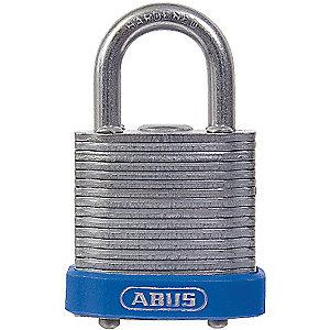 Abus Different, Master-Keyed Padlock, Open Shackle Type, 5/8" Shackle Height, Blue