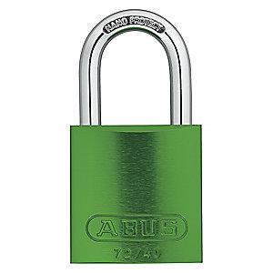 Abus Green Lockout Padlock, Different Key Type, Master Keyed: No, Aluminum Body Material