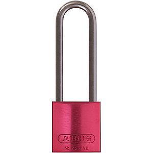 Abus Red Lockout Padlock, Different Key Type, Master Keyed: Yes, Aluminum Body Material