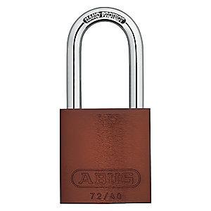 Abus Brown Lockout Padlock, Different Key Type, Master Keyed: No, Aluminum Body Material
