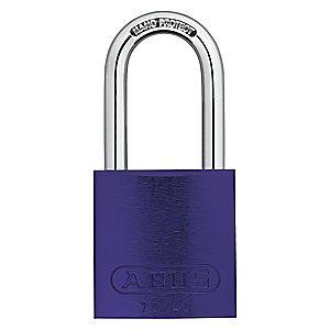 Abus Purple Lockout Padlock, Different Key Type, Master Keyed: No, Aluminum Body Material