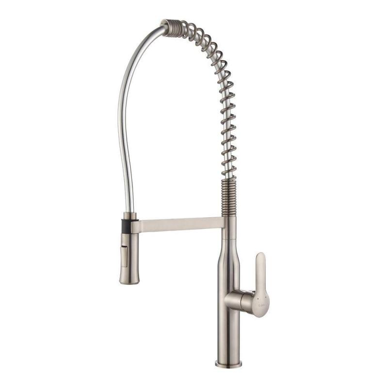 Kraus NolaSingle Lever Commercial Style Kitchen Faucet Stainless Steel