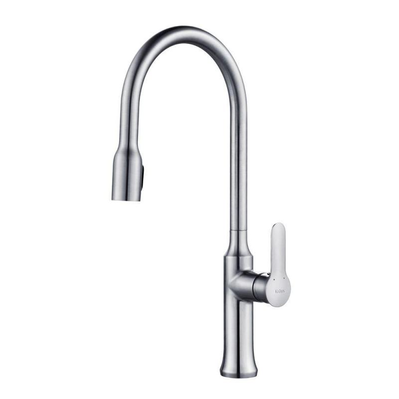 Kraus NolaSingle Lever Concealed Pull Down Kitchen Faucet Chrome