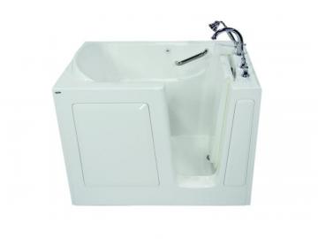 American Standard 48" x 32" x 53" Gelcoat Soaking Right-Hand Drain Walk-In Bathtub