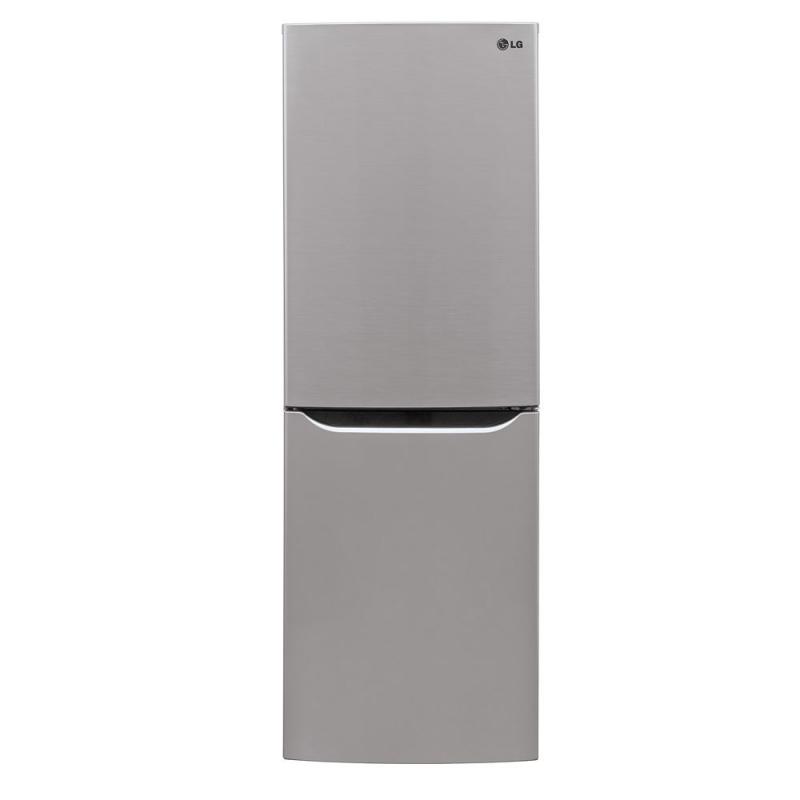 LG 10.2 cu. ft. Refrigerator with Bottom Freezer and Swing Door in Platinum Silver