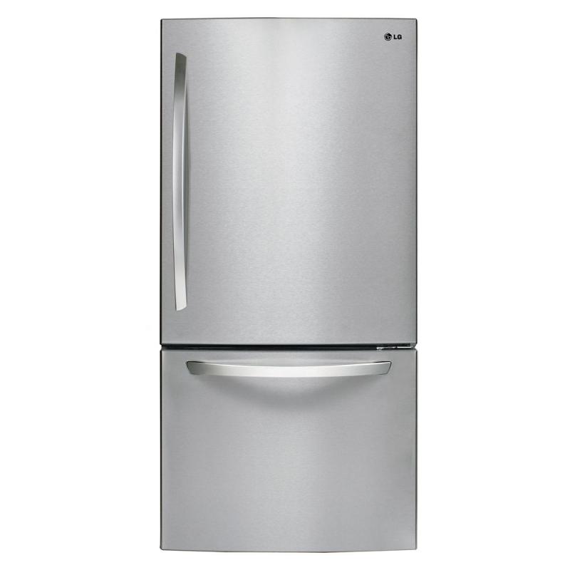 LG 24 cu. ft. Refrigerator with Bottom Mount Freezer in Stainless Steel