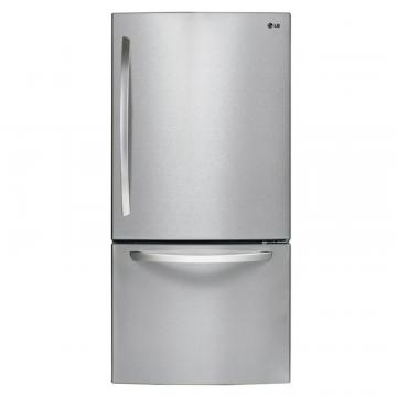 LG 24 cu. ft. Refrigerator with Bottom Mount Freezer in Stainless Steel