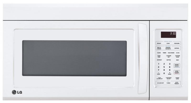LG 1.8 cu. ft. Over-the-Range Microwave with EasyClean Interior in White