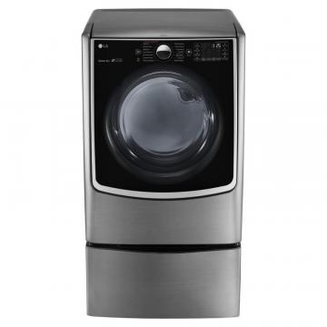 LG 7.4 cu. ft. Ultra-Large Capacity Steam Dryer in Stainless Look