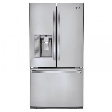 LG 24 cu. ft. Counter-Depth Refrigerator with Slim SpacePlus Ice System in Stainless Steel