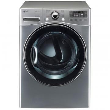 LG 7.4 cu. ft. Ultra-Large Capacity Gas Dryer with TrueSteam Technology in Graphite Steel