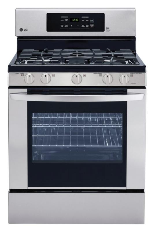 LG 5.4 cu. ft. Gas Range with Convection with IntuiTouch Control System in Stainless Steel
