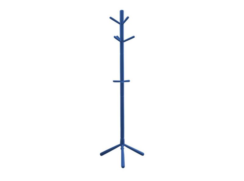 Monarch Coat Rack - 69 Inch H / Blue Wood Contemporary Style