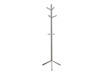 Monarch Coat Rack - 69 Inch H / Grey Wood Contemporary  Style