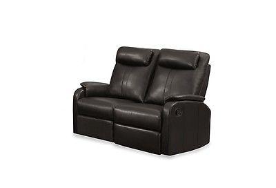 Monarch Reclining - Brown  Bonded Leather Love Seat