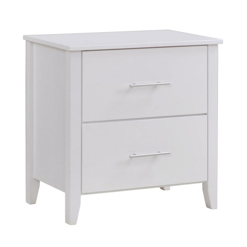 Corliving Ashland Nightstand In Snow White