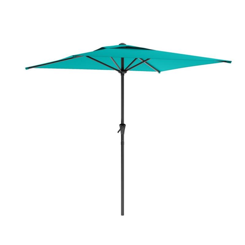 Corliving Square Patio Umbrella in Turquoise Blue