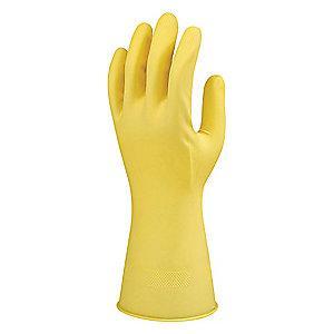 Ansell Gloves, Flock Lining, Yellow