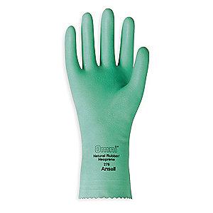 Ansell Chemical Resistant Gloves, Flock Lining, Green