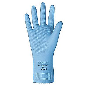 Ansell Chemical Resistant Gloves, Flock Lining, Sky Blue